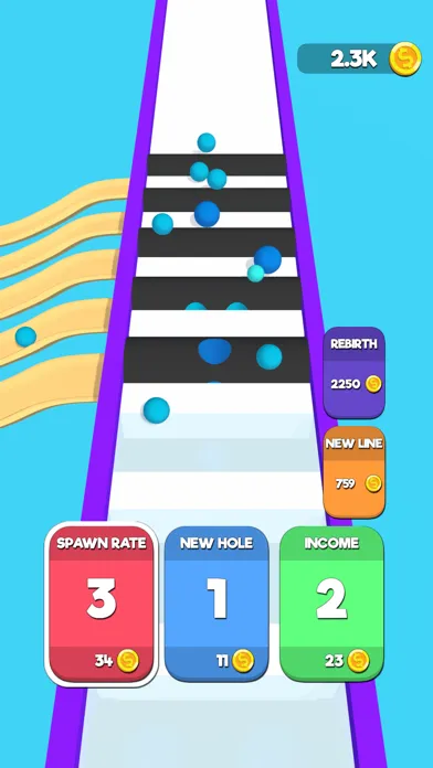 Capturas de tela do Sorting Holes