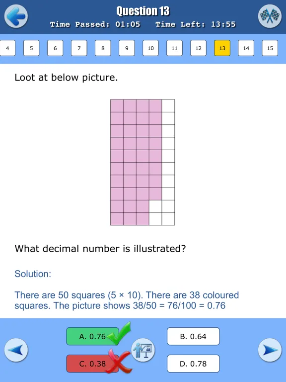 Selective School Tests - Math iPad 應用截圖