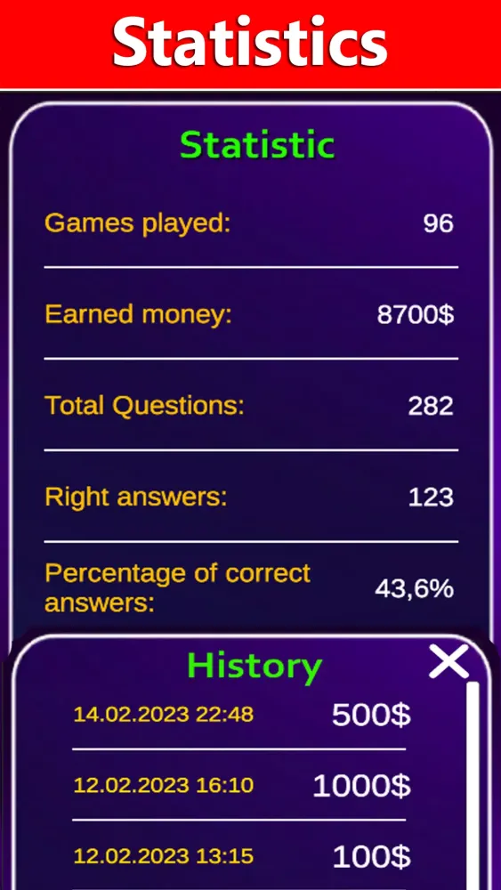Millionaire - Quiz 2025 Screenshots