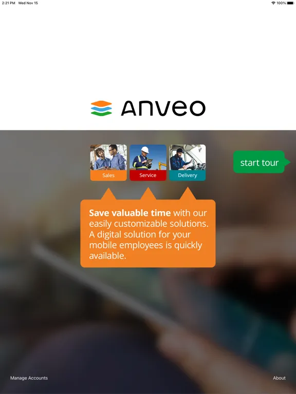 Anveo Mobile f.Dynamics BC/NAV iPad  Ekran Görüntüleri