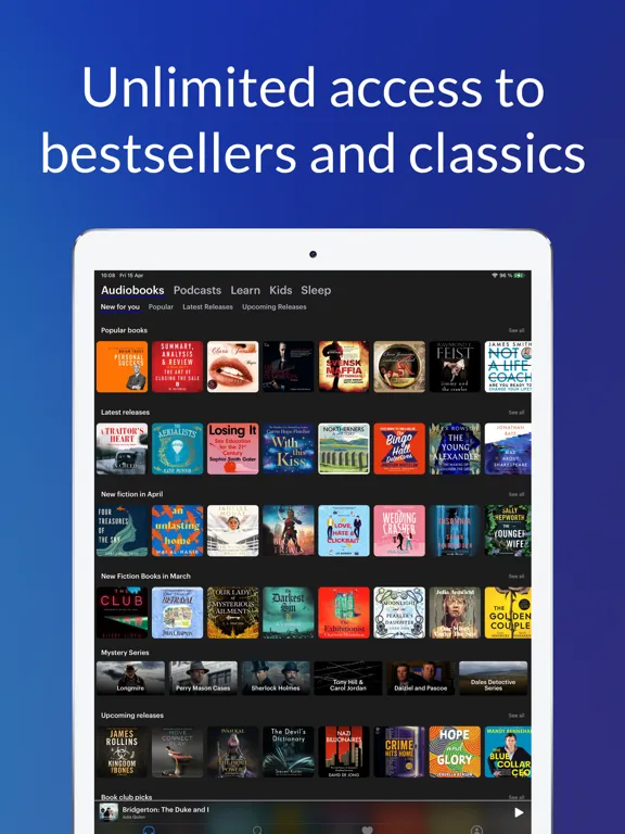 Anyplay Audio books & Podcasts iPad 应用截图