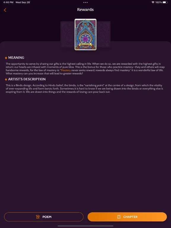 Capturas de tela do Spirit@Work Cards iPad 