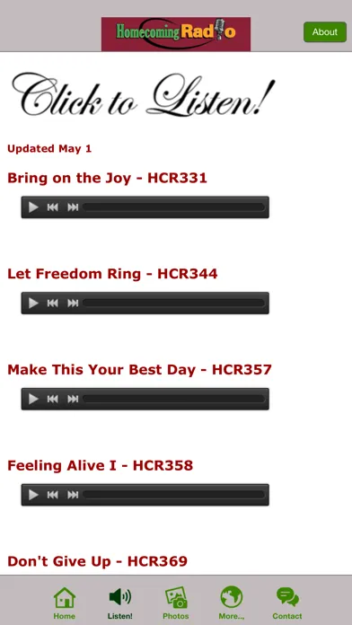 Bill Gaither Homecoming Radio应用截图