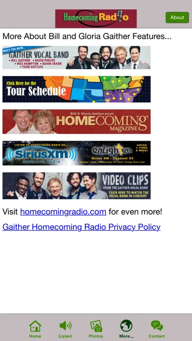 Bill Gaither Homecoming Radio应用截图