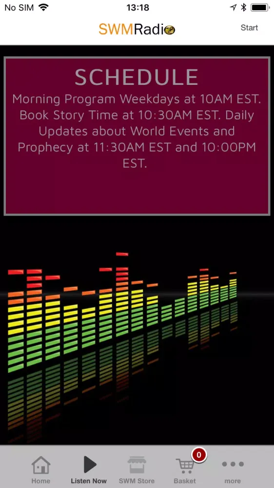 Screenshot di SWM Radio