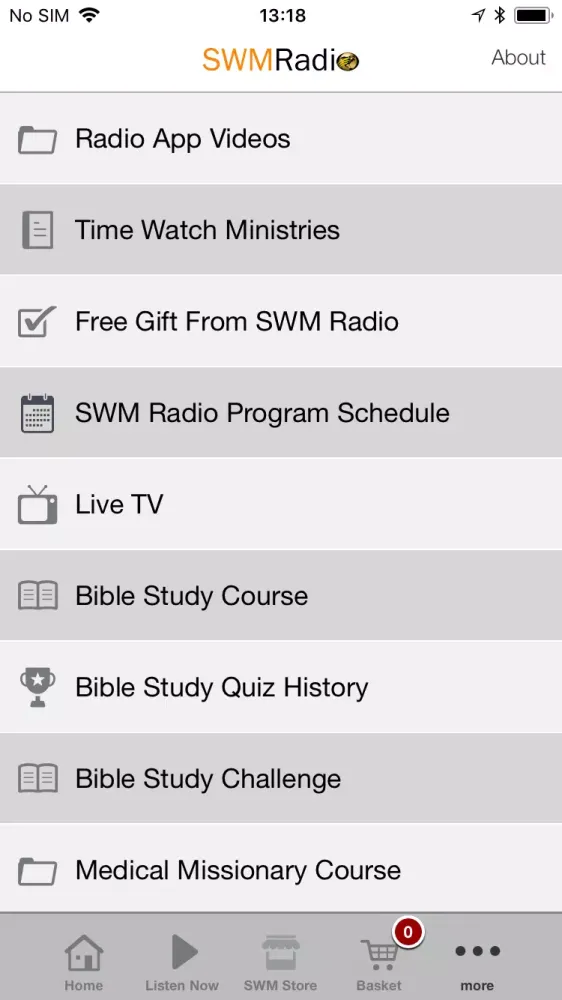 Screenshot di SWM Radio