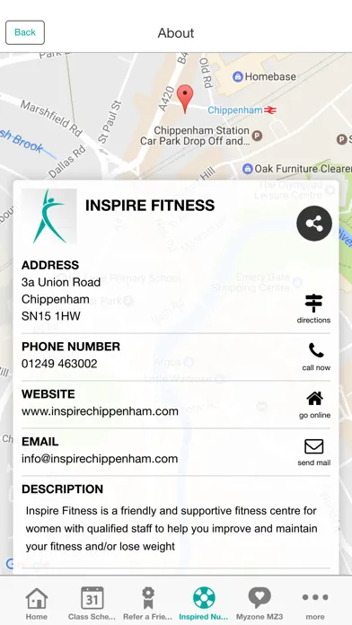 Inspire Fitness Ekran Görüntüleri