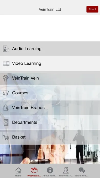 Captures d'écran de VeinTrain APP