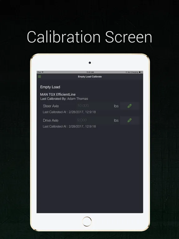 AppWeigh Truck Scale iPad  Screenshots