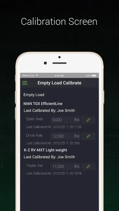 AppWeigh Truck Scale Screenshots