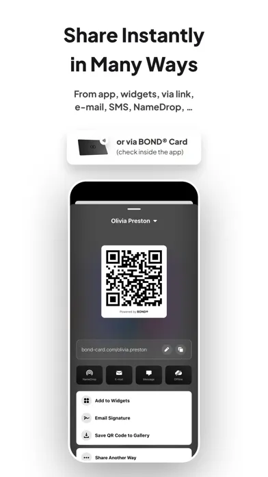تصاویر Bond – Digital Business Card