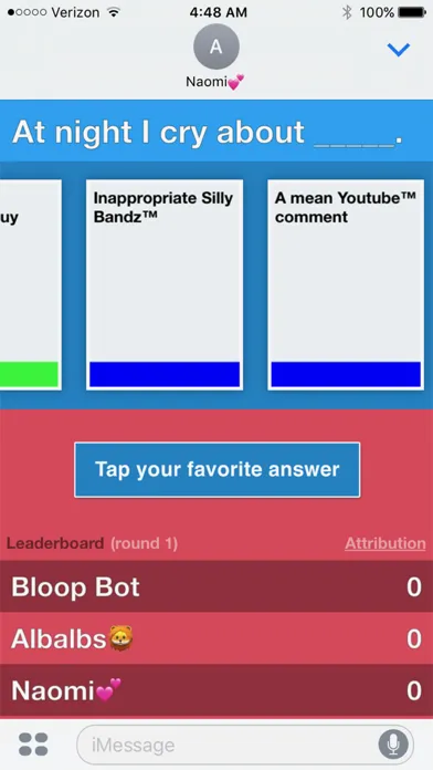 Bloopers - A card game of LOL vs OMG 스크린샷