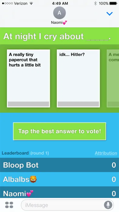 Bloopers - A card game of LOL vs OMG 스크린샷