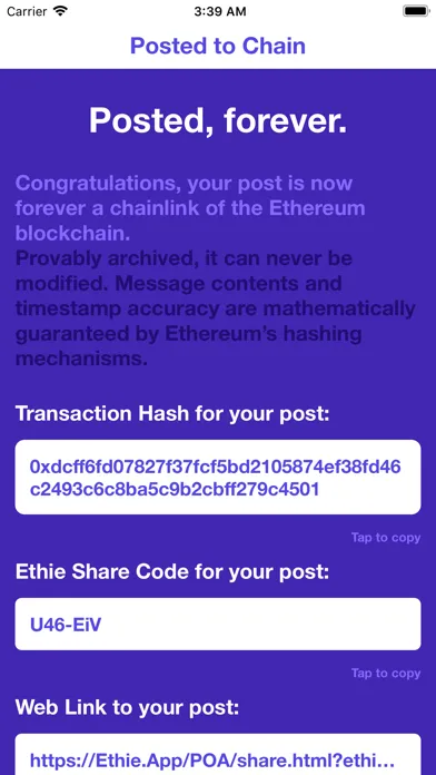 Ethie - Proof of Archive স্ক্রিনশট