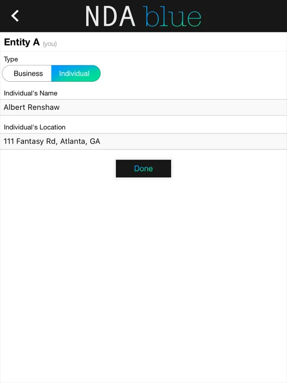 Tangkapan skrin NDA Blue iPad 