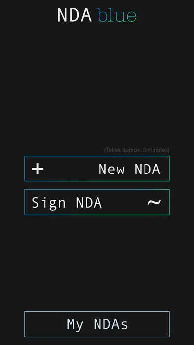 Tangkapan skrin NDA Blue