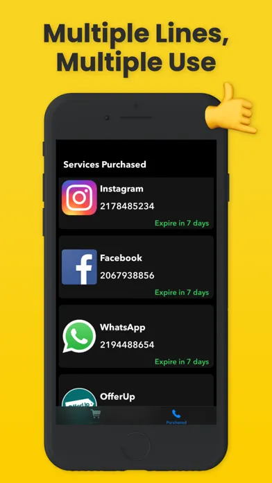 Zrzuty ekranu PhoneVerified+: Receive SMS