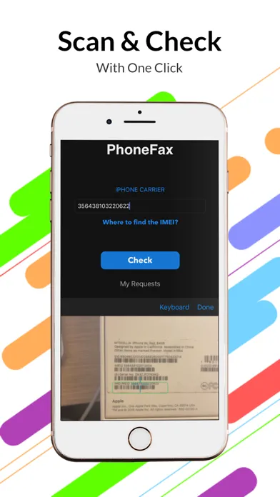 IMEI Checker - PhoneFax應用截圖