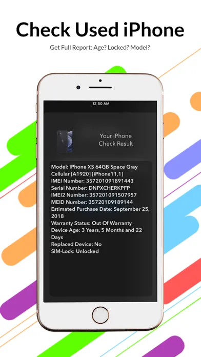 IMEI Checker - PhoneFax應用截圖