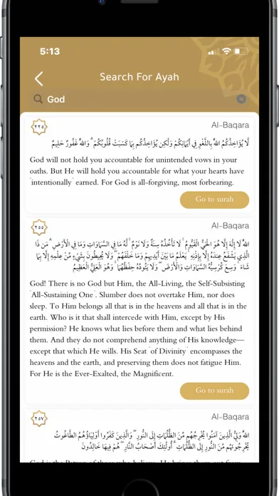 Capturas de tela do Gracious Quran
