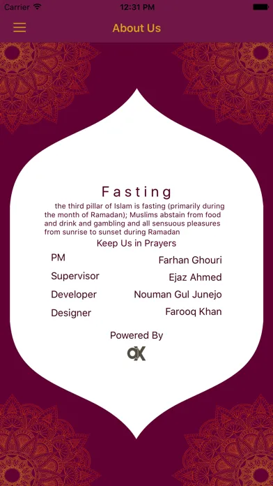 Fasting Ekran Görüntüleri