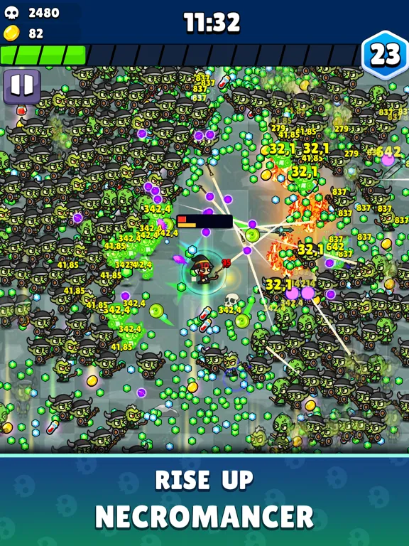 Tangkapan skrin Rise of Necromancer iPad 