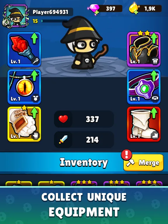 Tangkapan skrin Rise of Necromancer iPad 