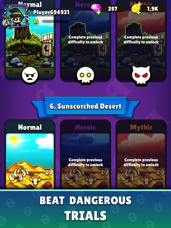 Tangkapan skrin Rise of Necromancer iPad 