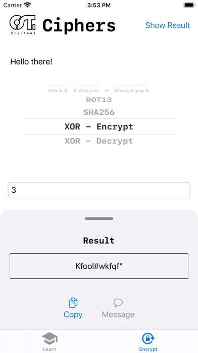 Zrzuty ekranu CrypTool