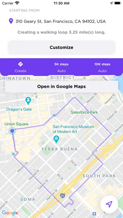 Zrzuty ekranu Walking Routes