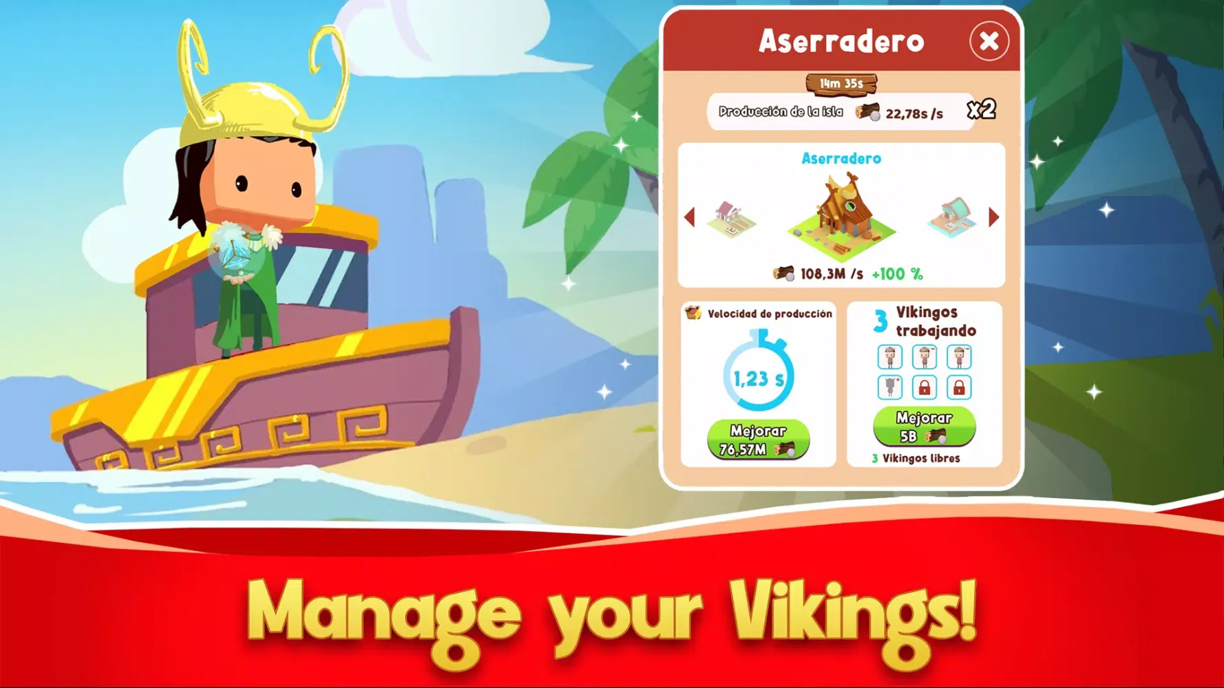 Capturas de pantalla de Idle Vikings Tycoon