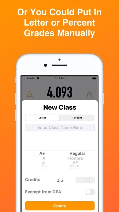 GradePoint-Easy GPA Calculator Ekran Görüntüleri
