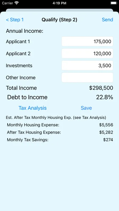 Screenshot di MortQ Mortgage Qualifier