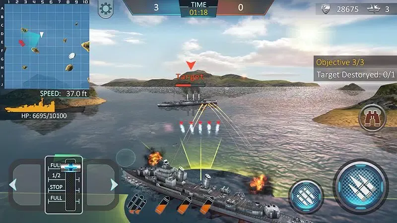 Warship Attack 3D Screenshots