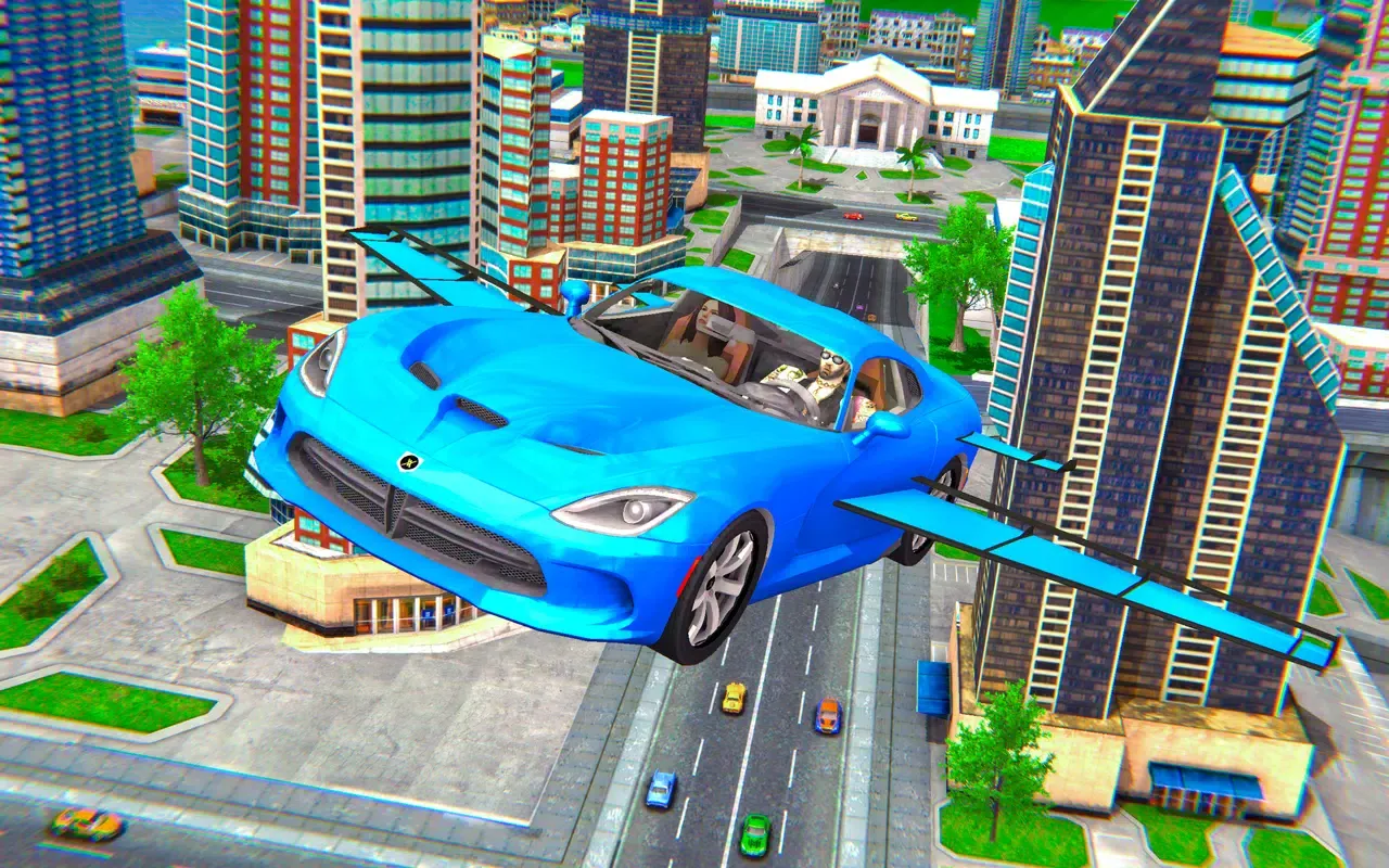 Flying Taxi Simulator Car Game应用截图