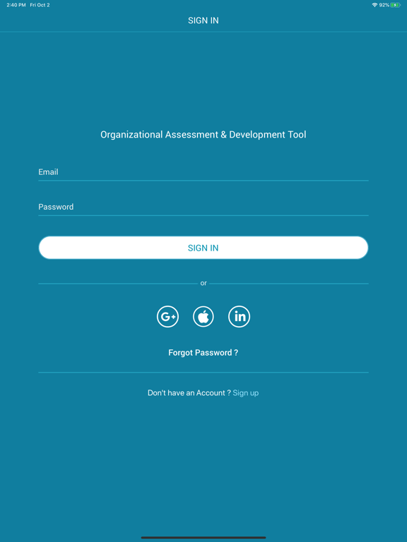 Organizational Development App iPad  Ekran Görüntüleri