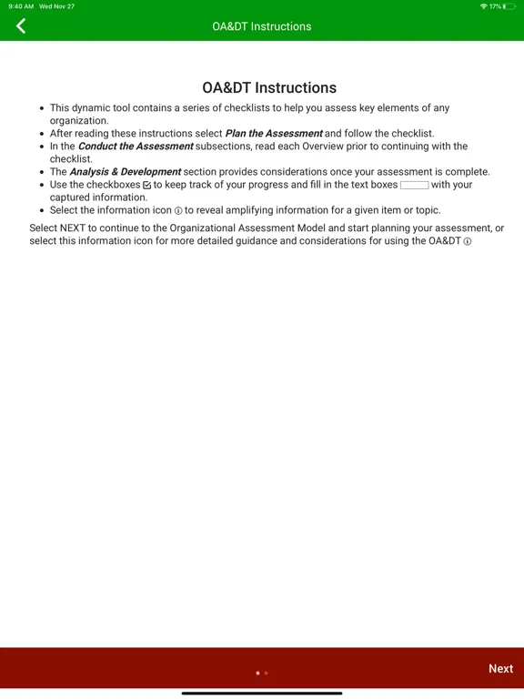 Screenshot di Organizational Development App iPad 