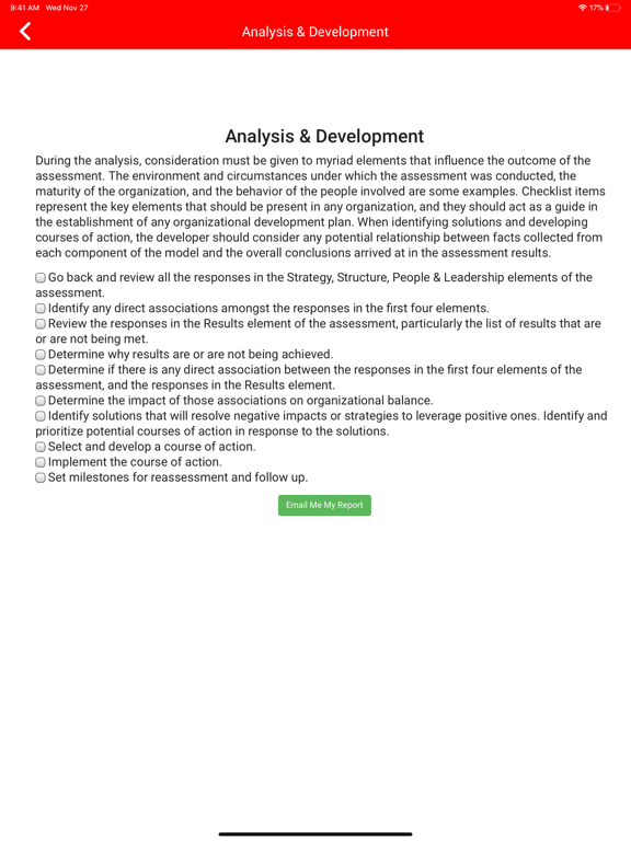 Organizational Development App iPad  Ekran Görüntüleri
