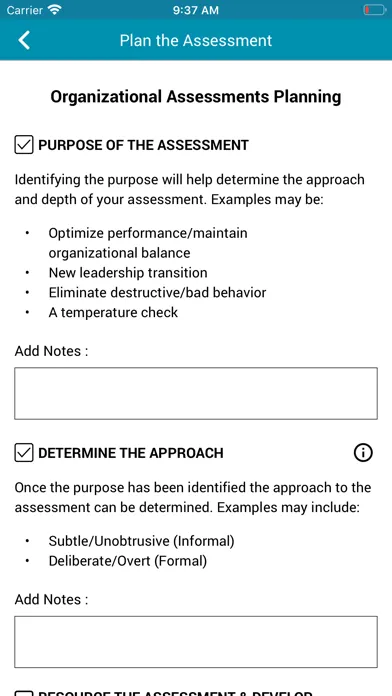 Screenshot di Organizational Development App