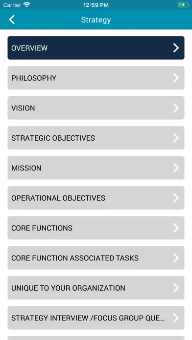 Screenshot di Organizational Development App