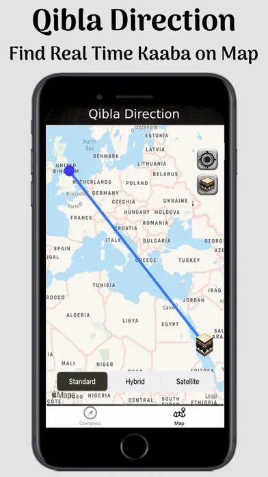 Finder Qibla Direction Compass سکرین شاٹس