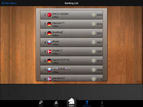 Chess Multiplayer iPad  Screenshots