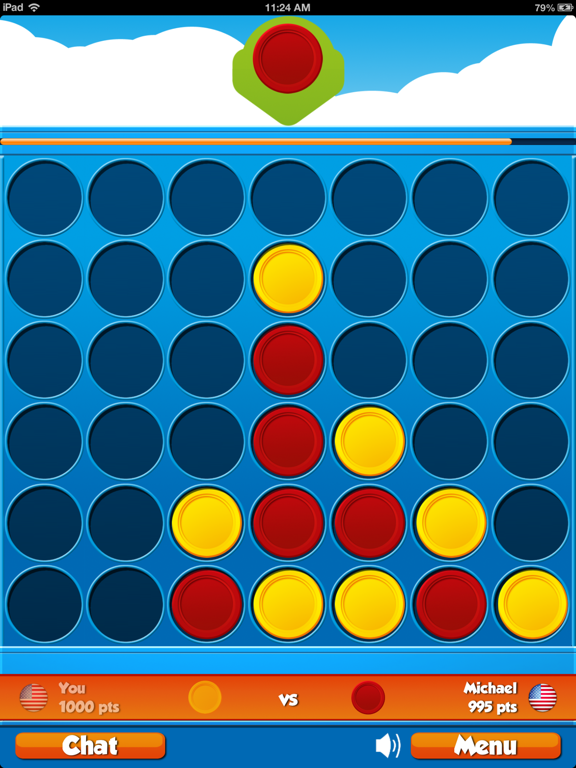 ภาพหน้าจอของ 4 in a Row Multiplayer iPad 