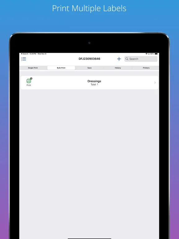 BOH Labels iPad  スクリーンショット
