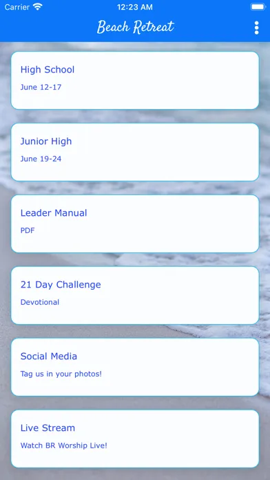 Tangkapan skrin BR Leader App