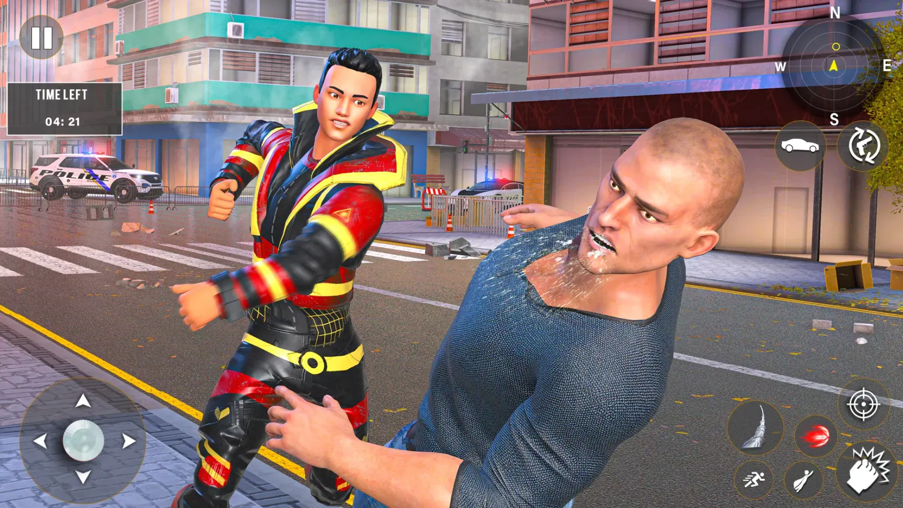 City Spider Rope Hero Game Screenshots