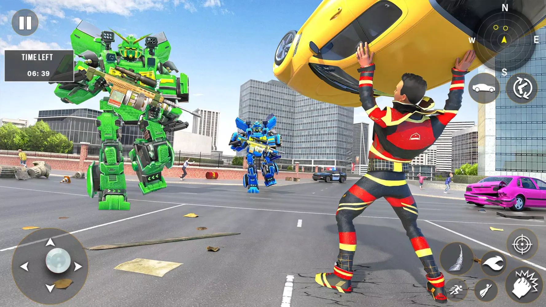 City Spider Rope Hero Game Screenshots