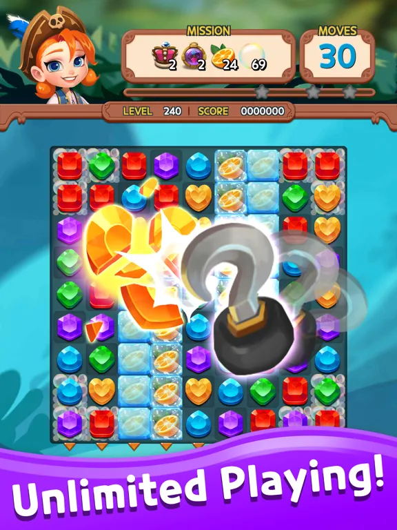 JEWEL ISLAND-Pirate Adventure iPad  Screenshots