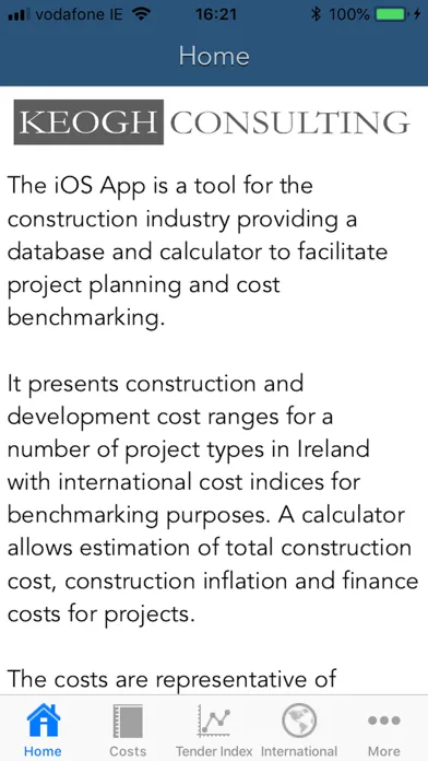 Construction Costs سکرین شاٹس