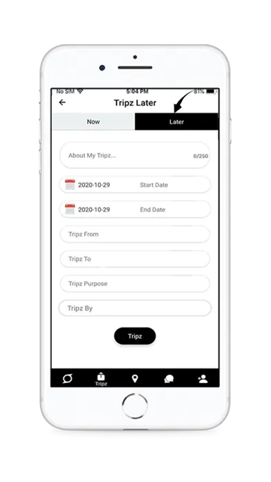 ภาพหน้าจอของ Tripzchat